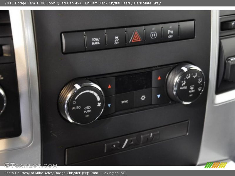 Brilliant Black Crystal Pearl / Dark Slate Gray 2011 Dodge Ram 1500 Sport Quad Cab 4x4