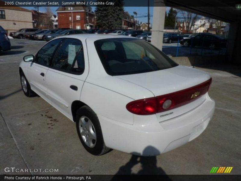 Summit White / Graphite Gray 2005 Chevrolet Cavalier Sedan
