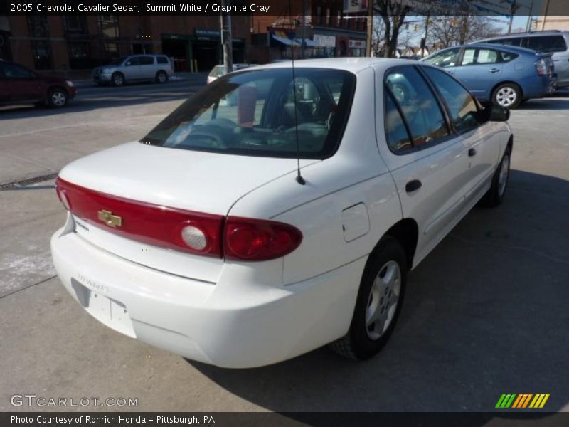 Summit White / Graphite Gray 2005 Chevrolet Cavalier Sedan
