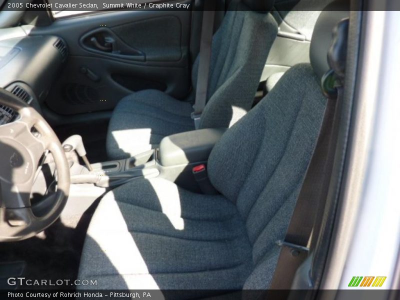 Summit White / Graphite Gray 2005 Chevrolet Cavalier Sedan