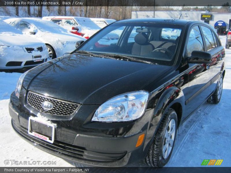 Black / Gray 2008 Kia Rio Rio5 LX Hatchback