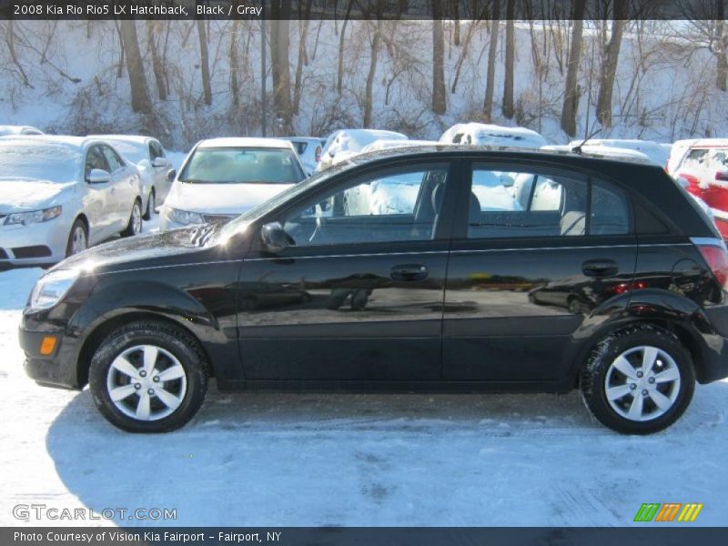 Black / Gray 2008 Kia Rio Rio5 LX Hatchback