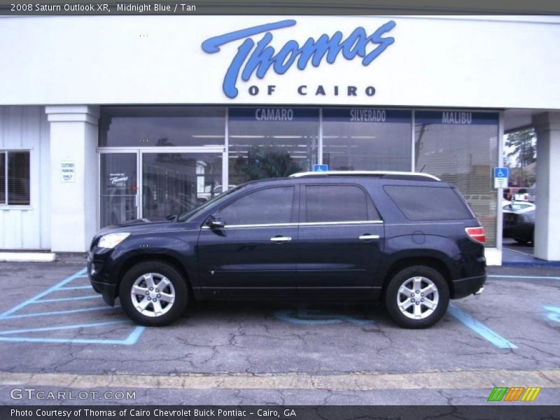 Midnight Blue / Tan 2008 Saturn Outlook XR