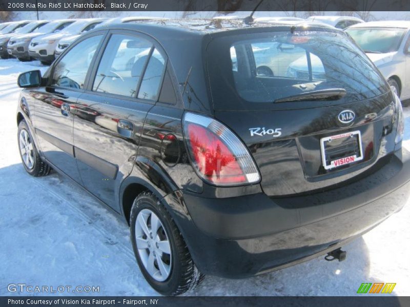 Black / Gray 2008 Kia Rio Rio5 LX Hatchback