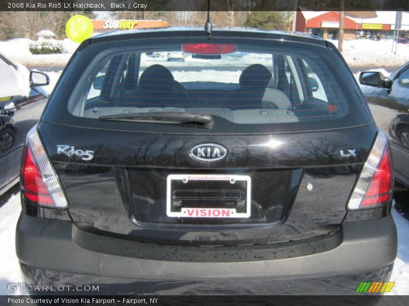 Black / Gray 2008 Kia Rio Rio5 LX Hatchback