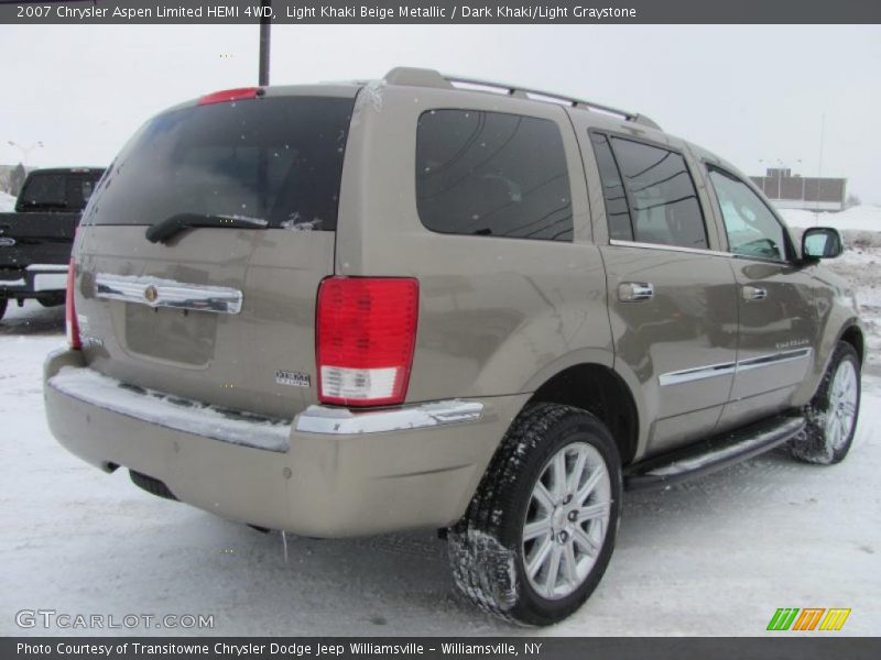 Light Khaki Beige Metallic / Dark Khaki/Light Graystone 2007 Chrysler Aspen Limited HEMI 4WD