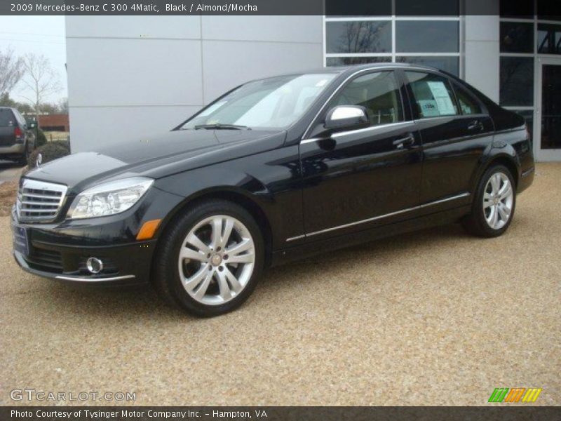 Black / Almond/Mocha 2009 Mercedes-Benz C 300 4Matic