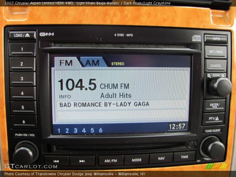 Light Khaki Beige Metallic / Dark Khaki/Light Graystone 2007 Chrysler Aspen Limited HEMI 4WD