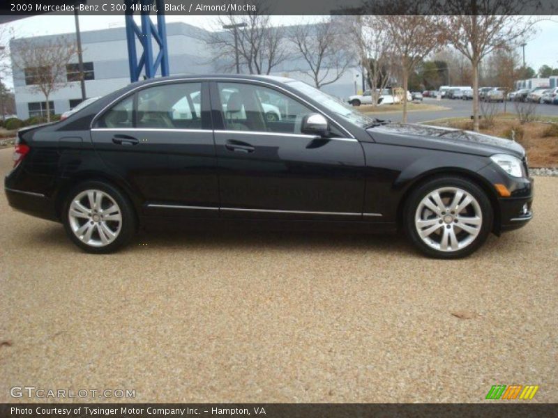 Black / Almond/Mocha 2009 Mercedes-Benz C 300 4Matic