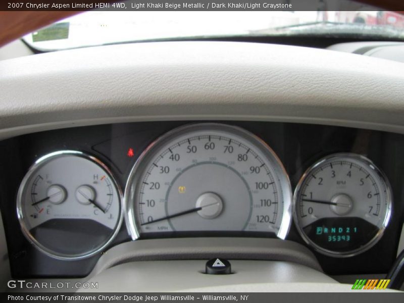 Light Khaki Beige Metallic / Dark Khaki/Light Graystone 2007 Chrysler Aspen Limited HEMI 4WD