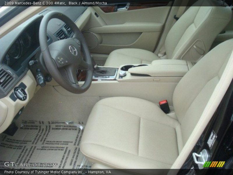 Black / Almond/Mocha 2009 Mercedes-Benz C 300 4Matic