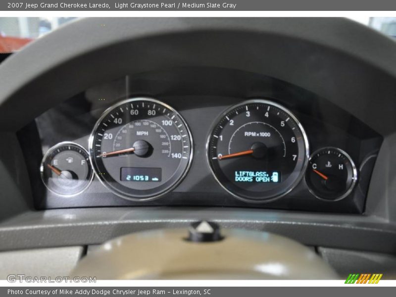 Light Graystone Pearl / Medium Slate Gray 2007 Jeep Grand Cherokee Laredo