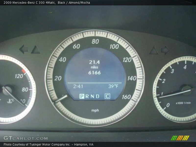 Black / Almond/Mocha 2009 Mercedes-Benz C 300 4Matic