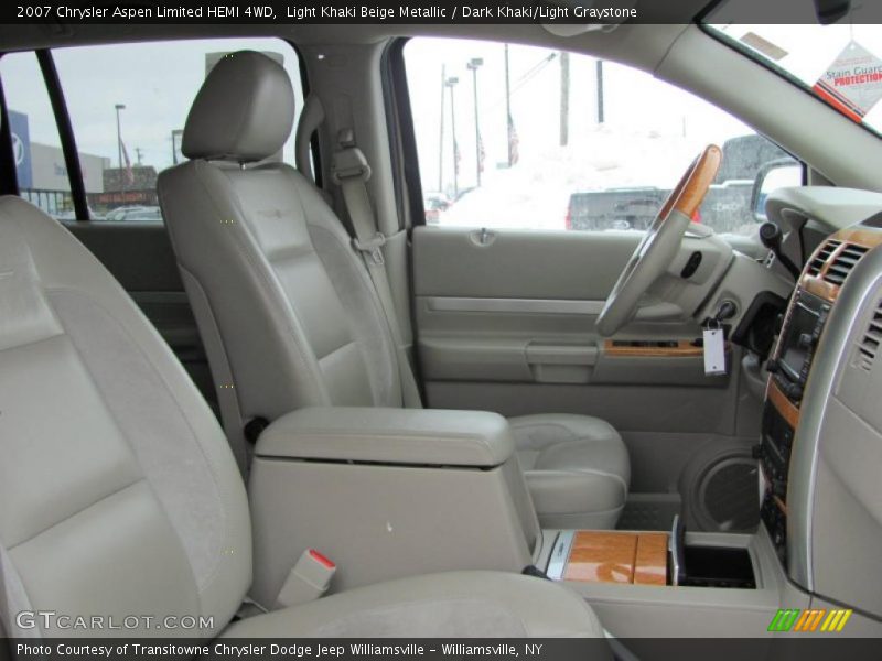 Light Khaki Beige Metallic / Dark Khaki/Light Graystone 2007 Chrysler Aspen Limited HEMI 4WD