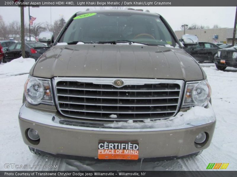 Light Khaki Beige Metallic / Dark Khaki/Light Graystone 2007 Chrysler Aspen Limited HEMI 4WD