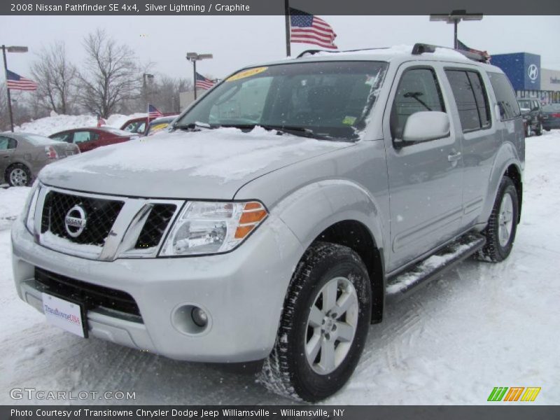 Silver Lightning / Graphite 2008 Nissan Pathfinder SE 4x4