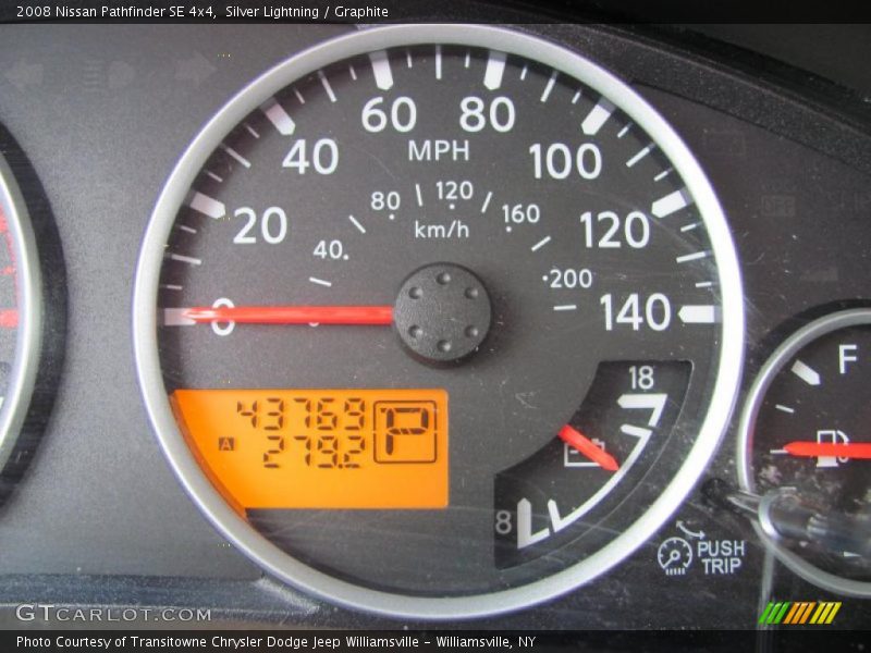 Silver Lightning / Graphite 2008 Nissan Pathfinder SE 4x4