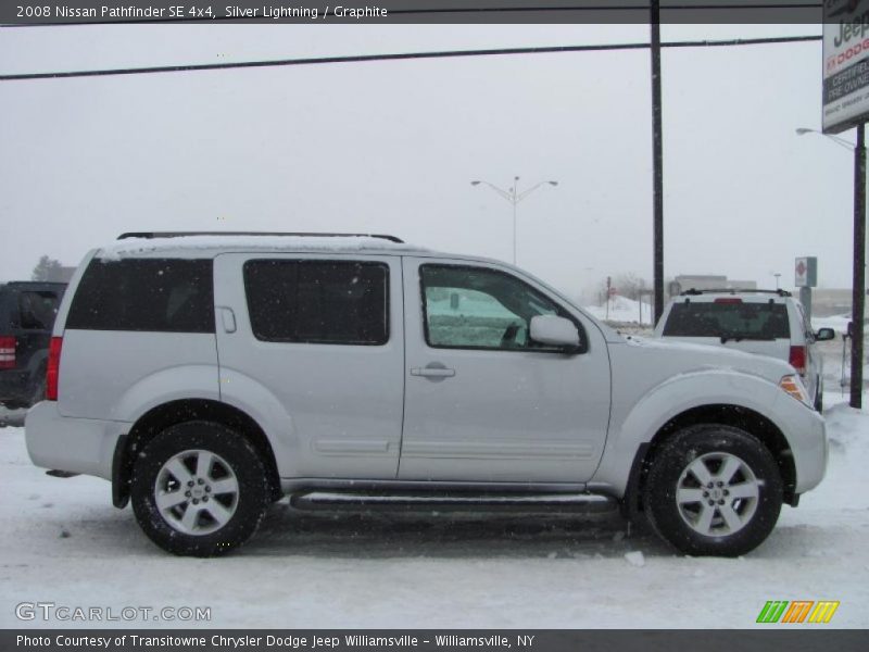 Silver Lightning / Graphite 2008 Nissan Pathfinder SE 4x4