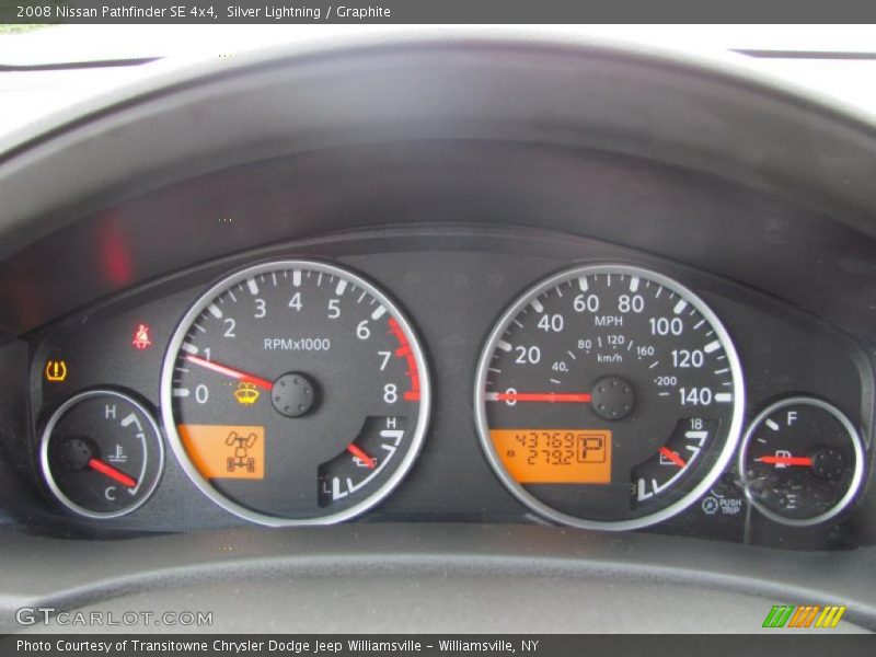Silver Lightning / Graphite 2008 Nissan Pathfinder SE 4x4