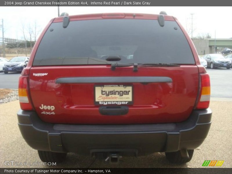 Inferno Red Pearl / Dark Slate Gray 2004 Jeep Grand Cherokee Freedom Edition 4x4