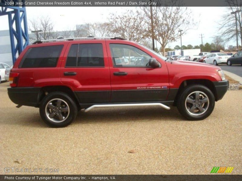 Inferno Red Pearl / Dark Slate Gray 2004 Jeep Grand Cherokee Freedom Edition 4x4