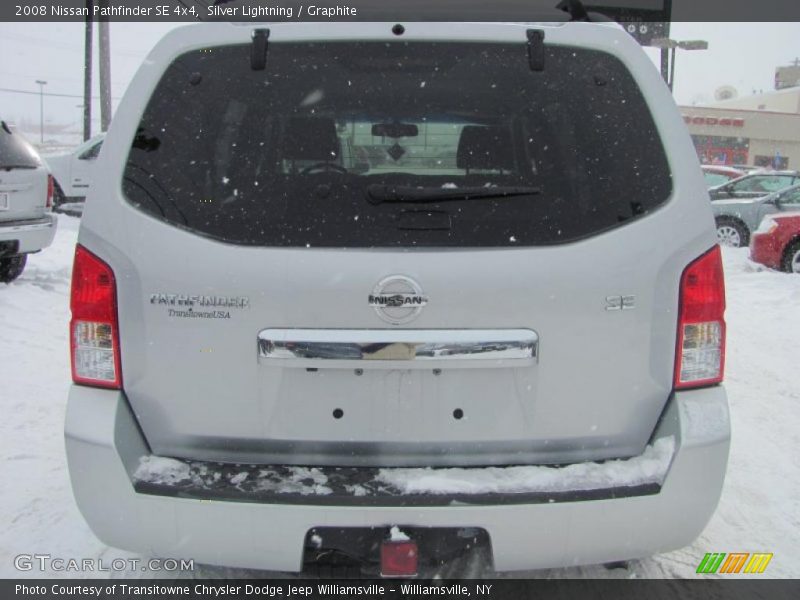 Silver Lightning / Graphite 2008 Nissan Pathfinder SE 4x4