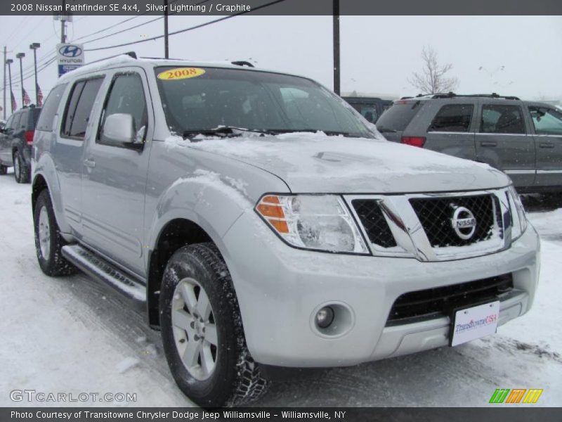 Silver Lightning / Graphite 2008 Nissan Pathfinder SE 4x4
