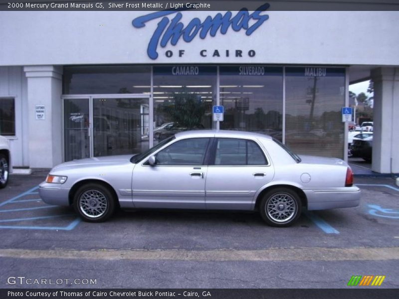 Silver Frost Metallic / Light Graphite 2000 Mercury Grand Marquis GS