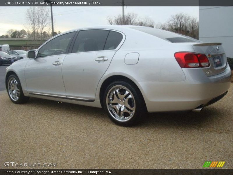 Mercury Silver Metallic / Black 2006 Lexus GS 300 AWD