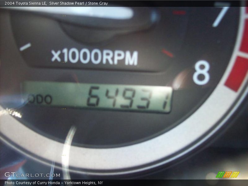 Silver Shadow Pearl / Stone Gray 2004 Toyota Sienna LE