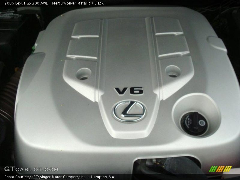 Mercury Silver Metallic / Black 2006 Lexus GS 300 AWD