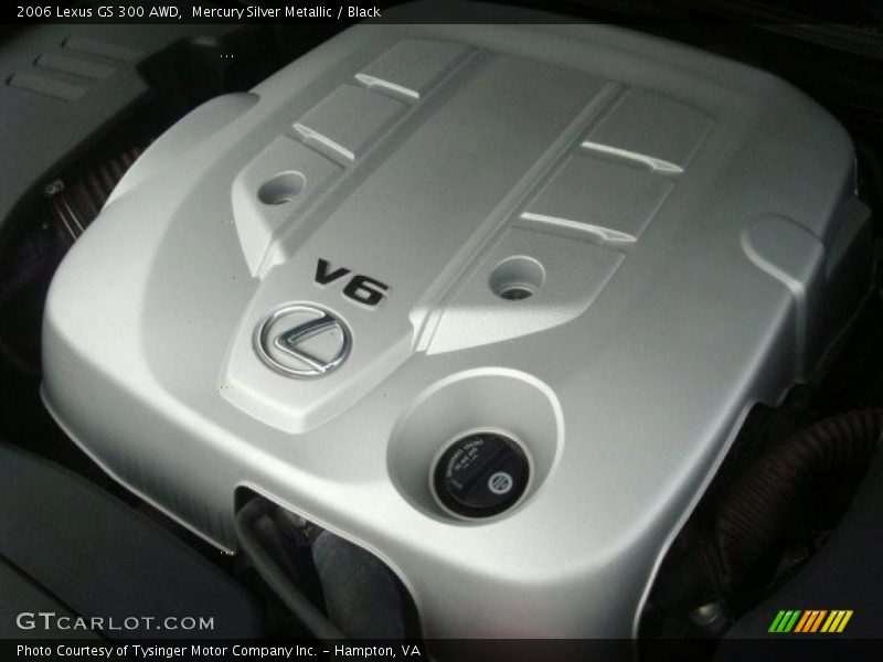 Mercury Silver Metallic / Black 2006 Lexus GS 300 AWD