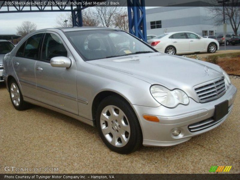 Iridium Silver Metallic / Black 2005 Mercedes-Benz C 320 Sedan