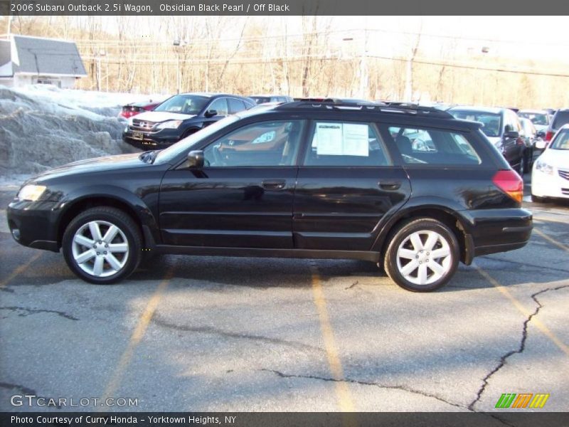 Obsidian Black Pearl / Off Black 2006 Subaru Outback 2.5i Wagon