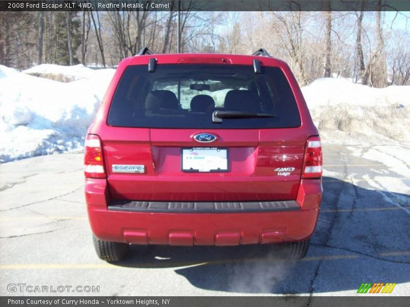 Redfire Metallic / Camel 2008 Ford Escape XLT 4WD