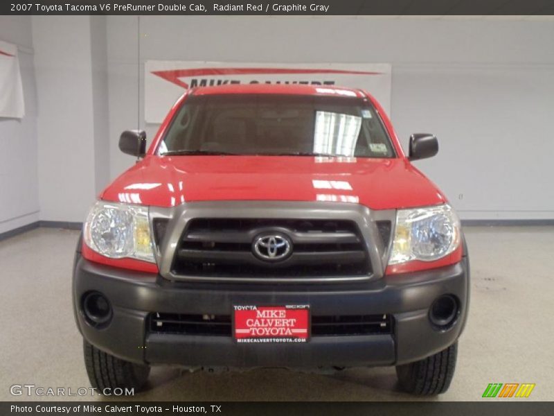 Radiant Red / Graphite Gray 2007 Toyota Tacoma V6 PreRunner Double Cab