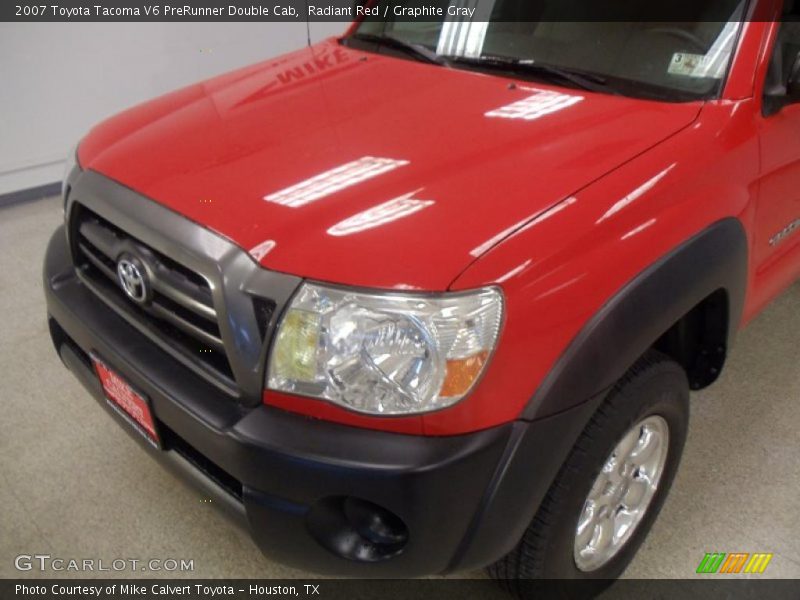Radiant Red / Graphite Gray 2007 Toyota Tacoma V6 PreRunner Double Cab