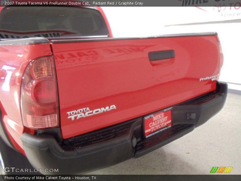 Radiant Red / Graphite Gray 2007 Toyota Tacoma V6 PreRunner Double Cab