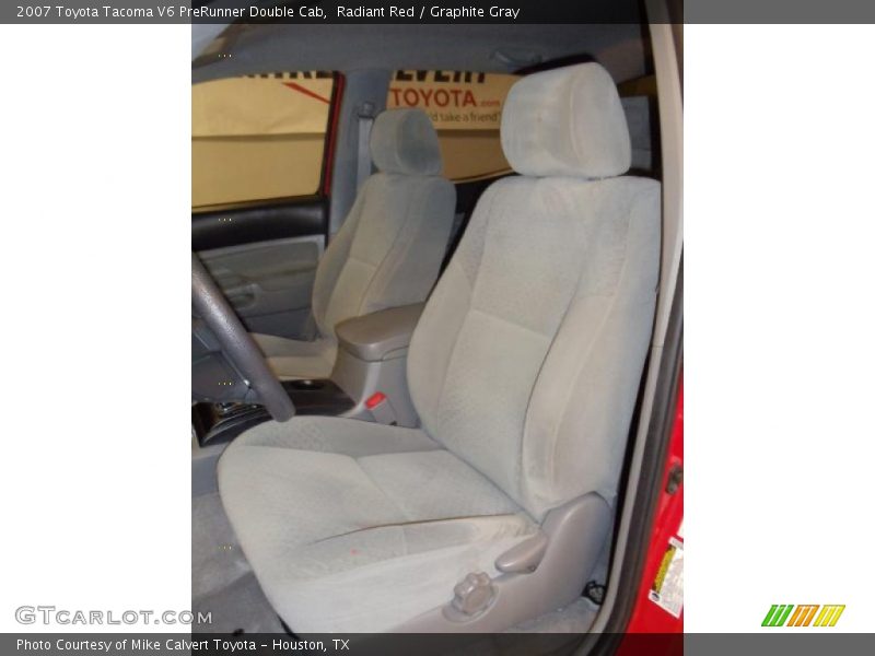 Radiant Red / Graphite Gray 2007 Toyota Tacoma V6 PreRunner Double Cab