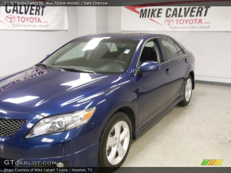 Blue Ribbon Metallic / Dark Charcoal 2010 Toyota Camry SE