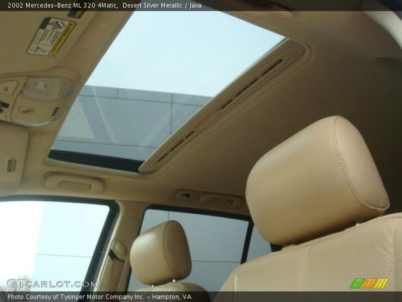 Desert Silver Metallic / Java 2002 Mercedes-Benz ML 320 4Matic