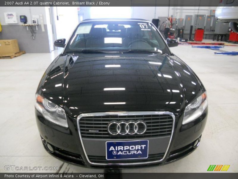 Brilliant Black / Ebony 2007 Audi A4 2.0T quattro Cabriolet