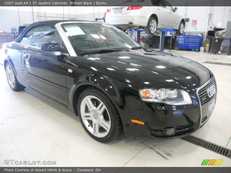 Brilliant Black / Ebony 2007 Audi A4 2.0T quattro Cabriolet