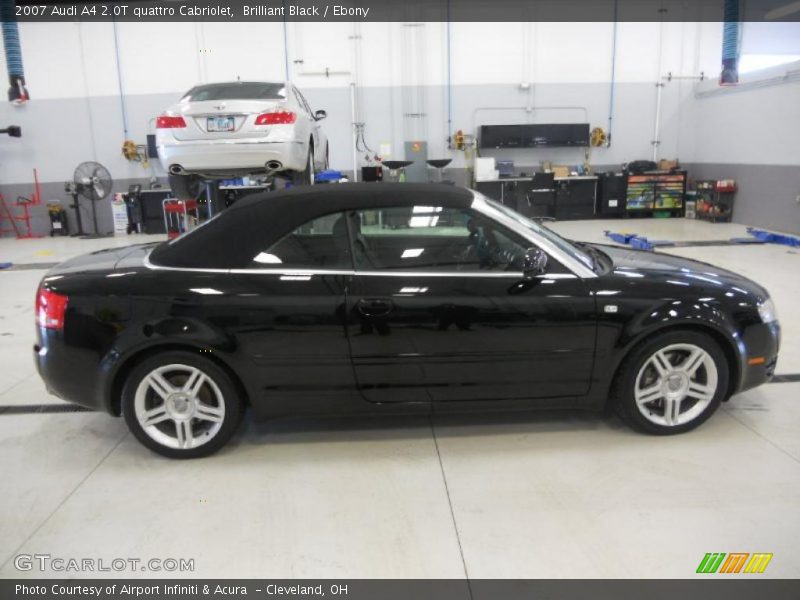 Brilliant Black / Ebony 2007 Audi A4 2.0T quattro Cabriolet