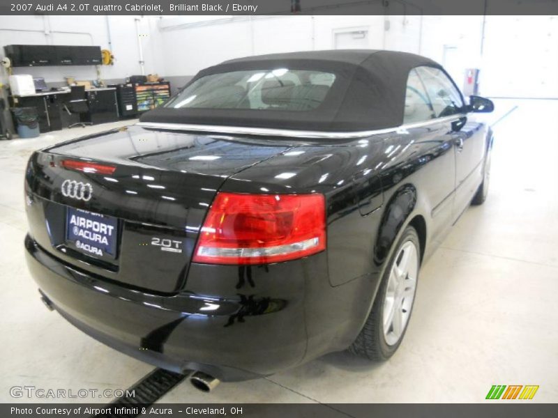 Brilliant Black / Ebony 2007 Audi A4 2.0T quattro Cabriolet