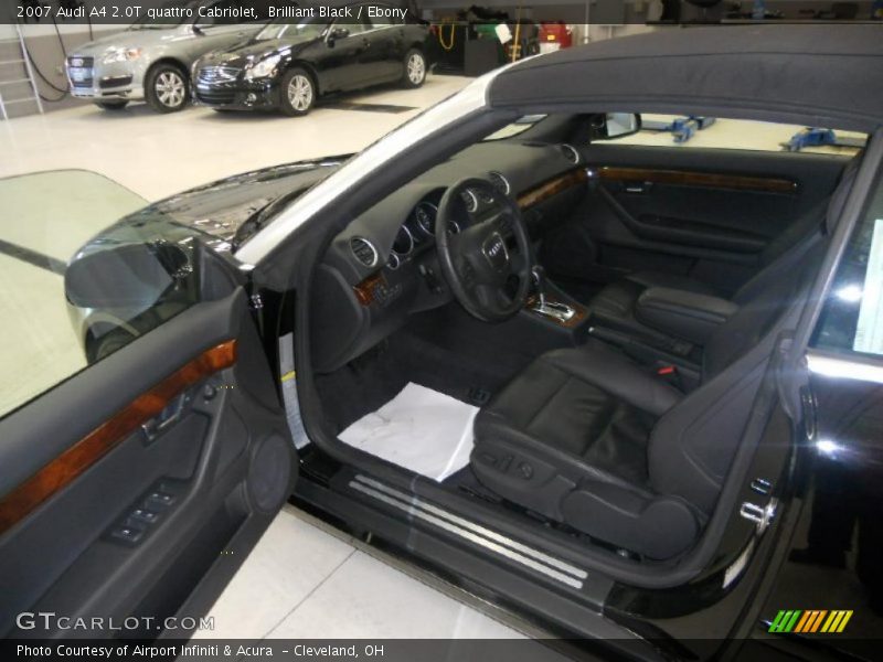 Brilliant Black / Ebony 2007 Audi A4 2.0T quattro Cabriolet