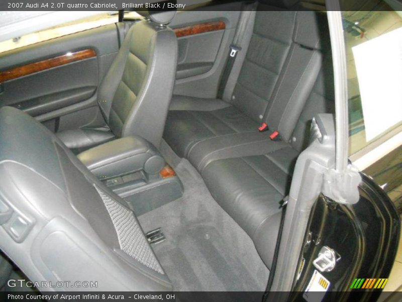 Brilliant Black / Ebony 2007 Audi A4 2.0T quattro Cabriolet