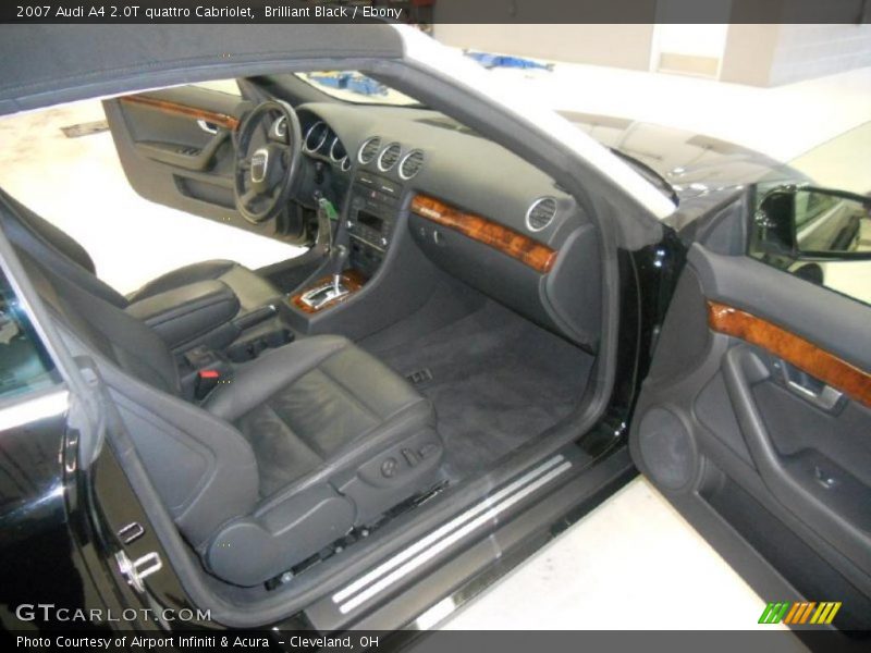 Brilliant Black / Ebony 2007 Audi A4 2.0T quattro Cabriolet