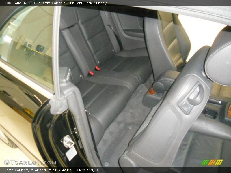 Brilliant Black / Ebony 2007 Audi A4 2.0T quattro Cabriolet