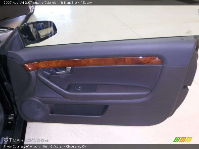 Brilliant Black / Ebony 2007 Audi A4 2.0T quattro Cabriolet